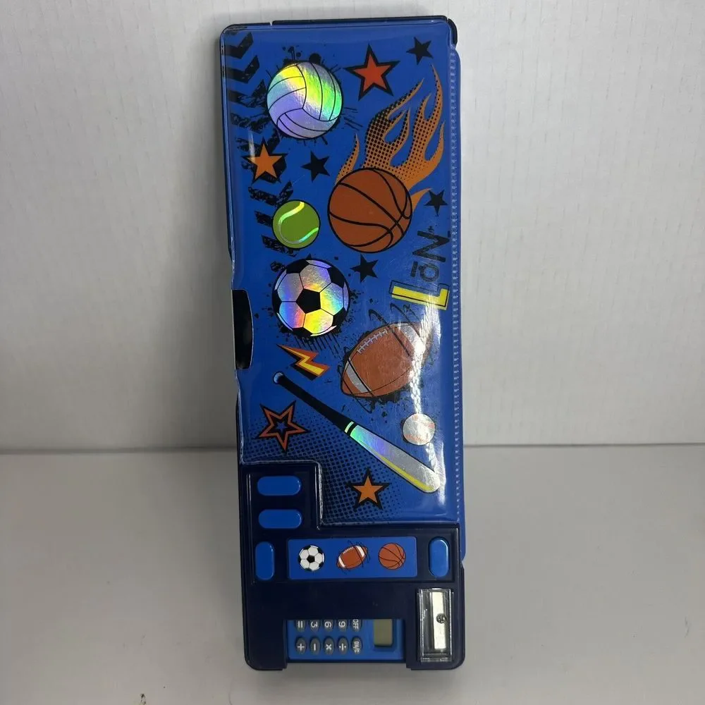 Hot Focus Dinosaur Multifunction Pencil Case Box w/ Calculator Sharpener‎ 10